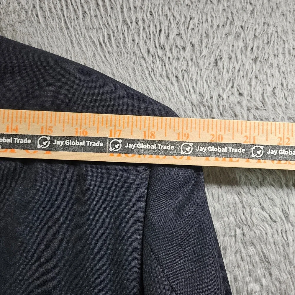 M&S Wool Suit Blazer Jacket Men‎ US 42 Eur 52 Medium Dark Navy Super 100's
